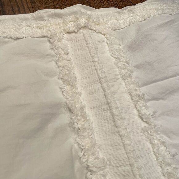 New Anthropologie Mirabella White Euro Sham - Picture 4 of 4